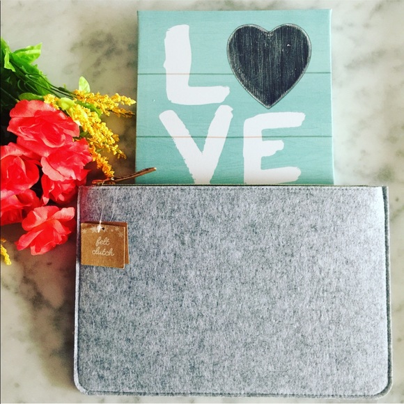Brand New Felt Clutch - Picture 2 of 8